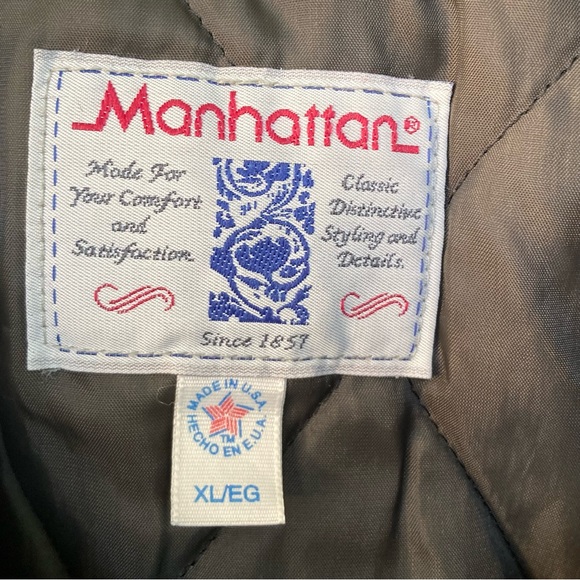 Men’s Vintage Manhattan Bomber Jacket - Picture 7 of 15